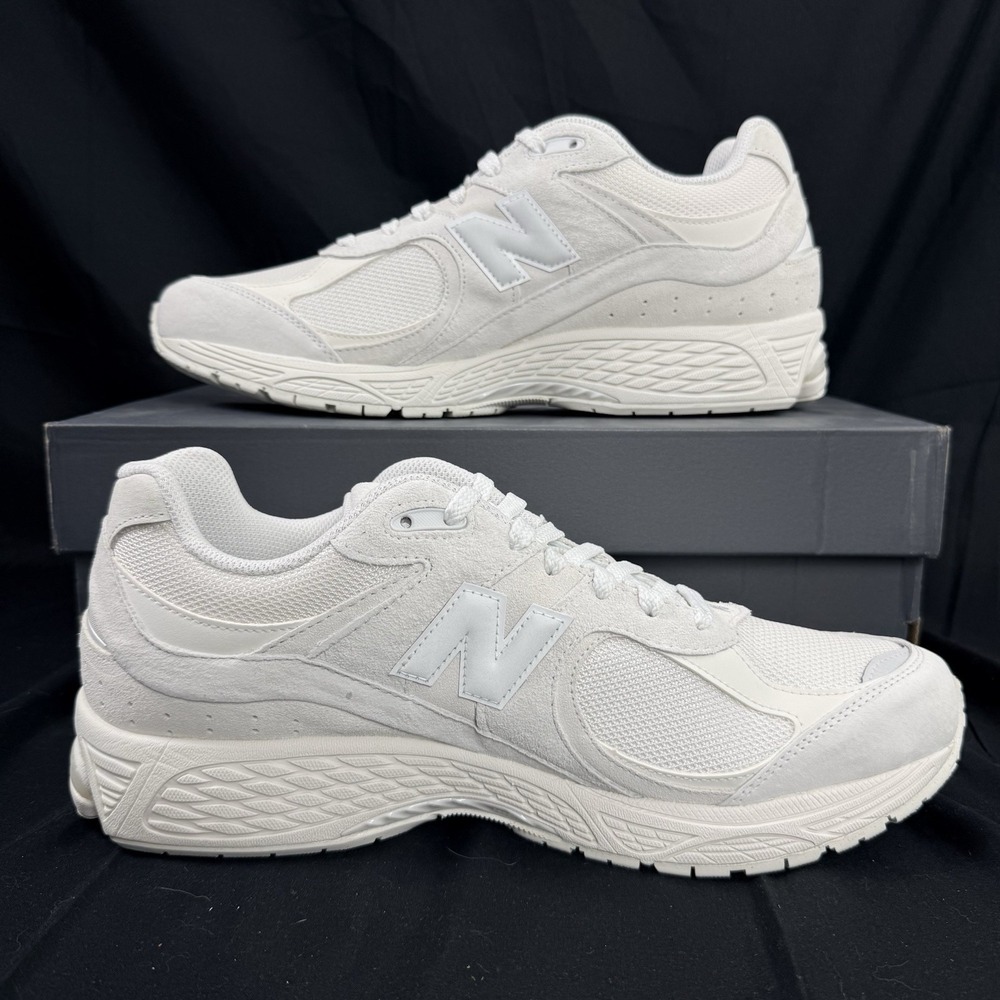 New Balance 2002R Men's Size 14 Womens 15.5 Shoes White Grey Sneakers U20025PO - Picture 2 of 8